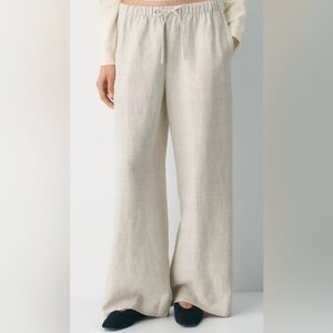 Aritzia Wilfred The Lodge Pant™ - CruiseLinen™ in color Natural Ecru size L
